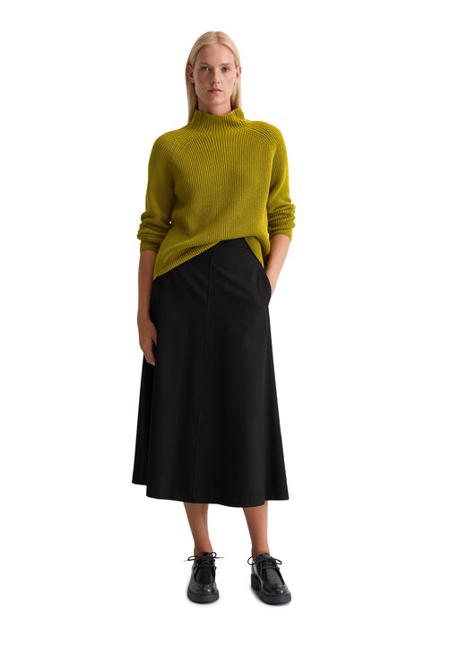 Pullover, longsleeve, stand-up coll