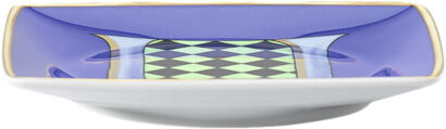 Bowl 12cm sq. flat, Holiday Alphabet U, Versace