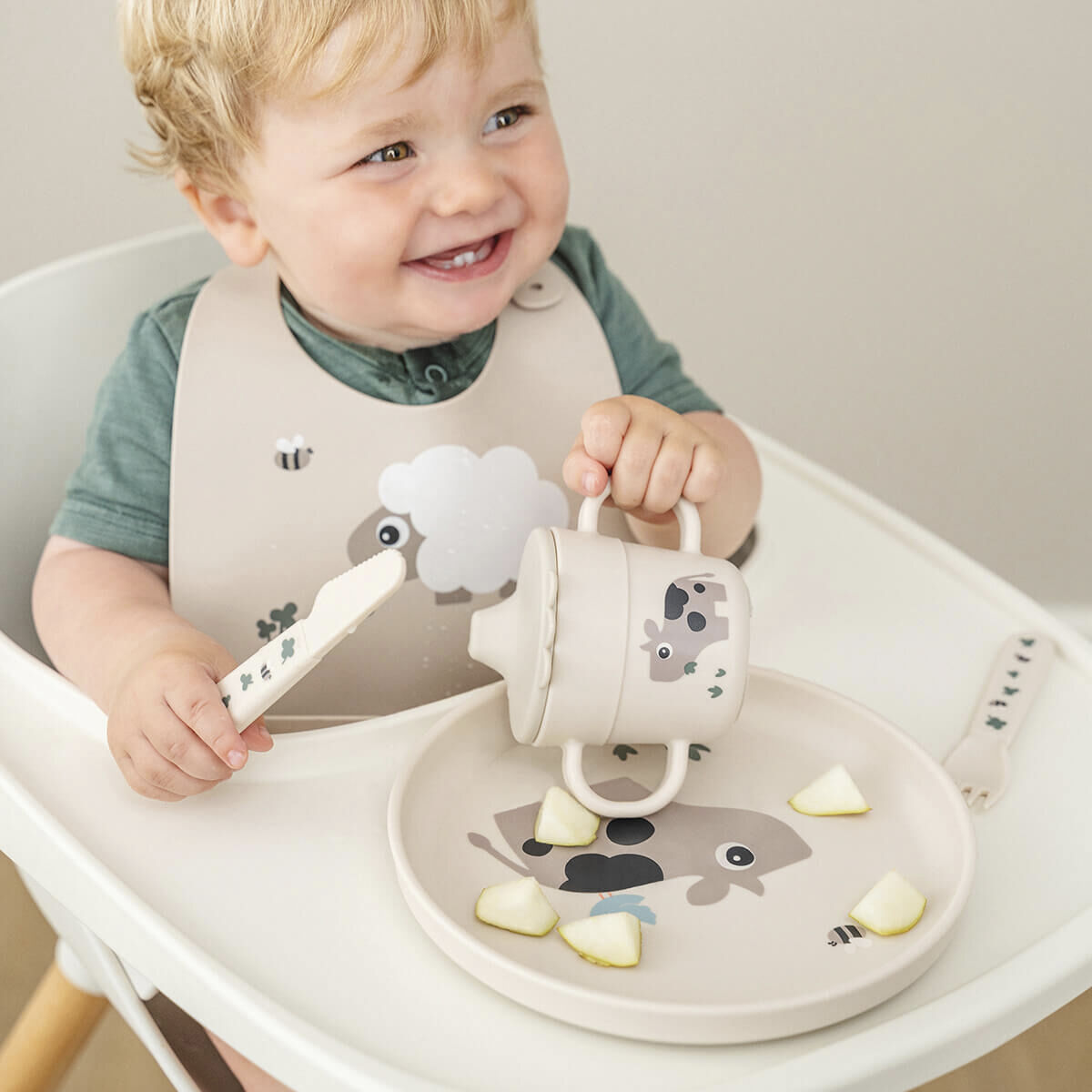 Foodie tallerken Tiny farm Sand