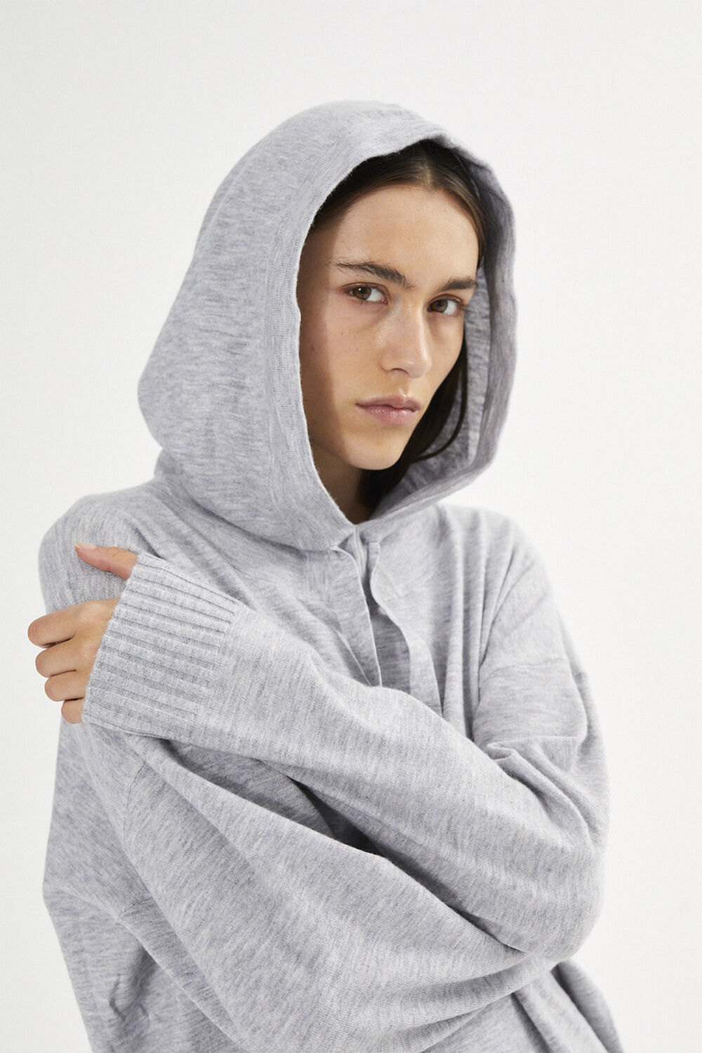 Knit lounge over size hoodie - Hele