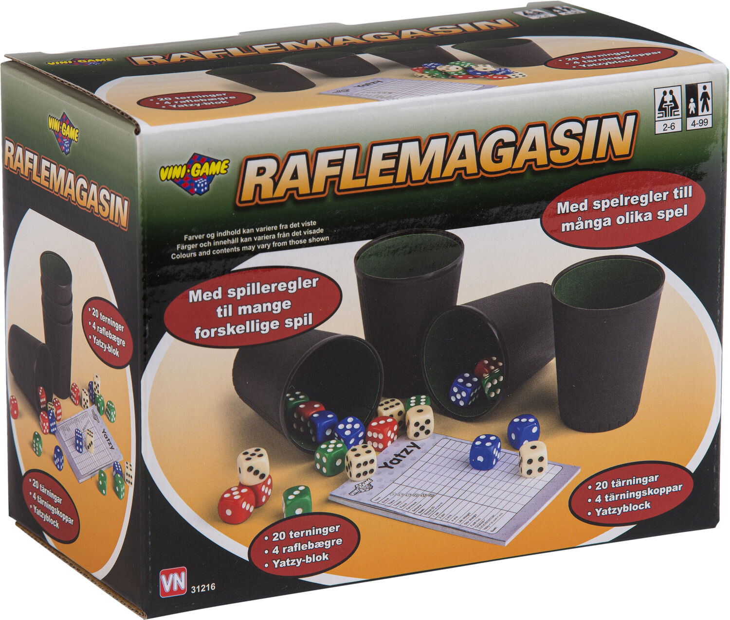 VINI 4 PERS. RAFLEMAGASIN