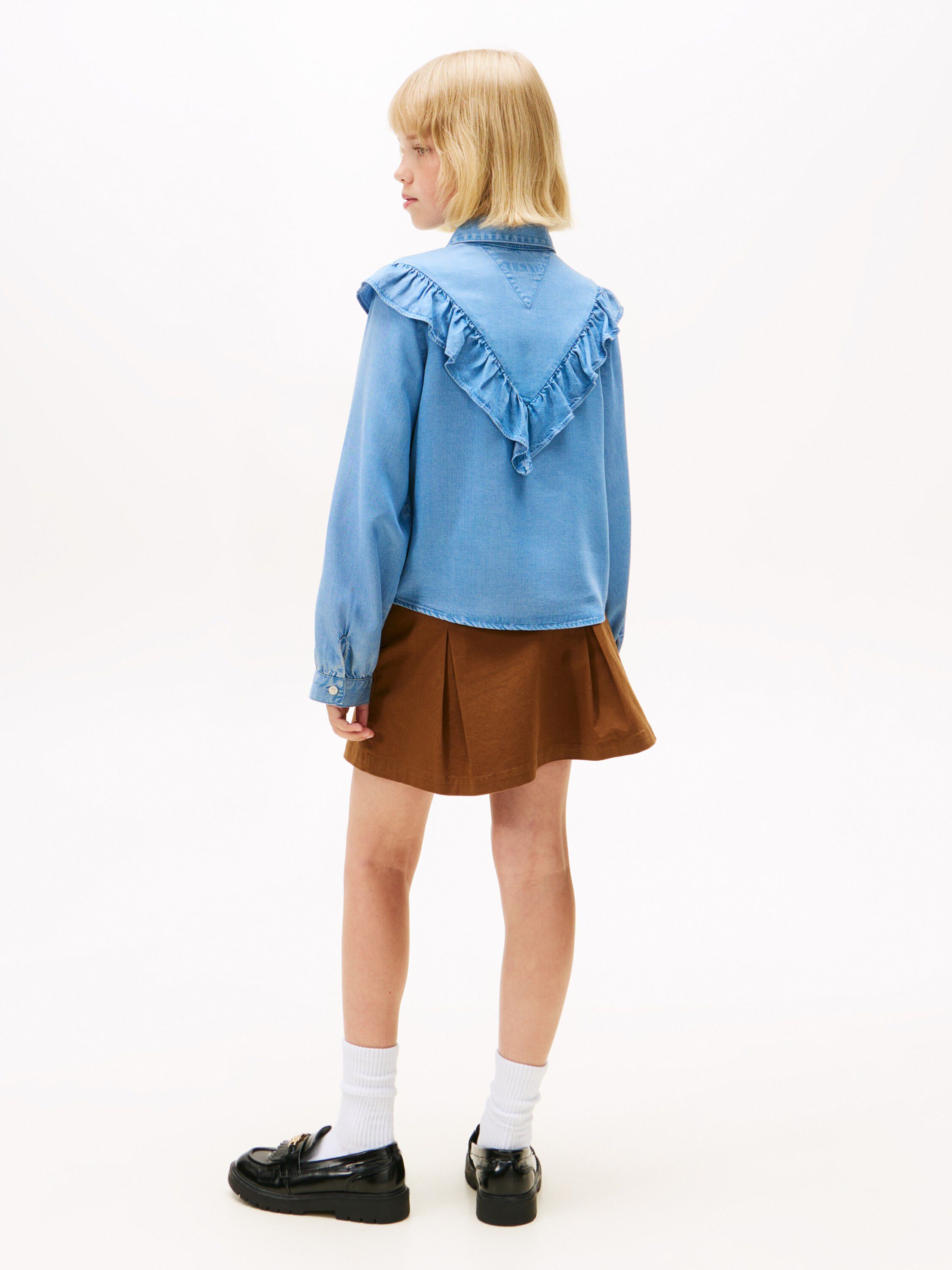 RUFFLE BLOUSE L/S