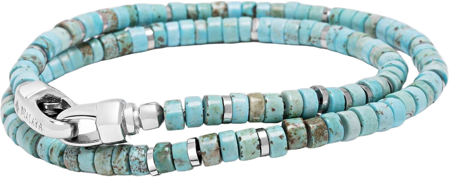 Turquoise Heishi Wrap Bracelet