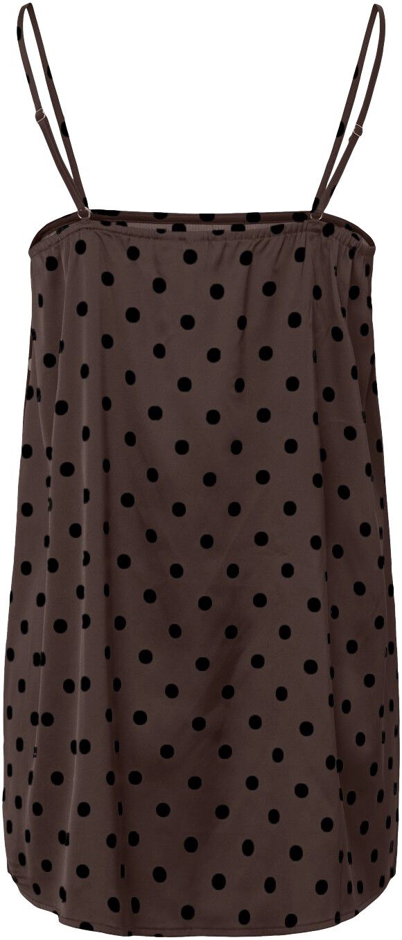 PCJYTTA STRAP SATIN TOP WVN D2D