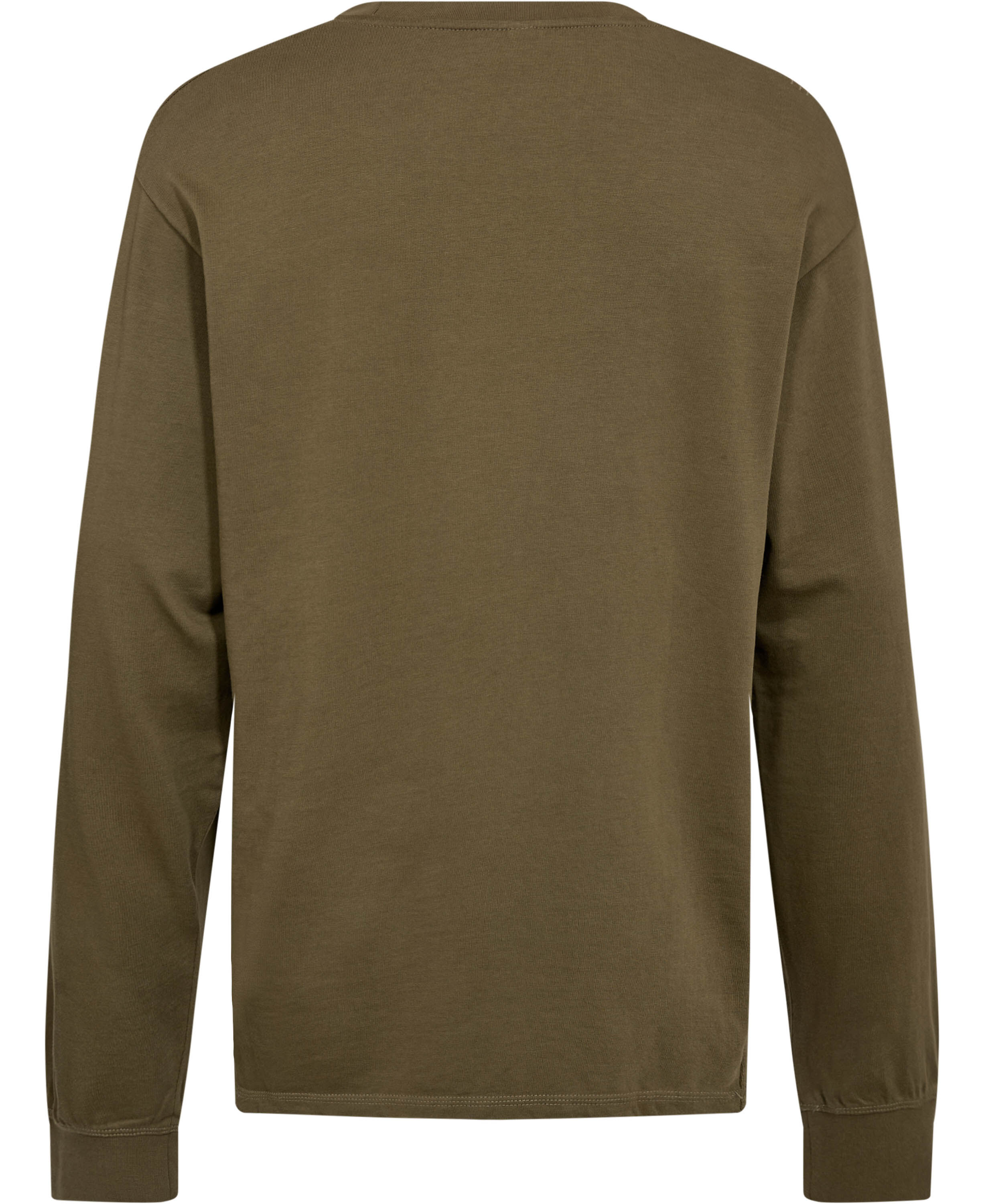 ESLEAF LS Crewneck - Organic M DARK MOSS GREEN, size L