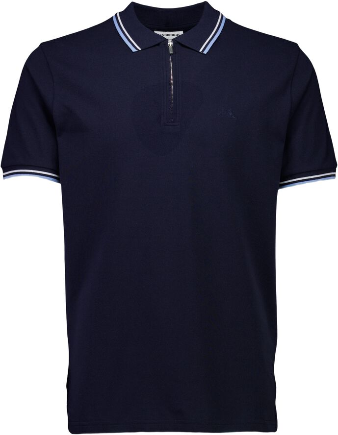Polo shirt with zip recycled