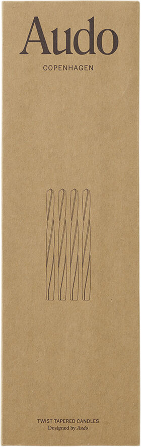 Twist Tapered Candle, H30, Ivory, S