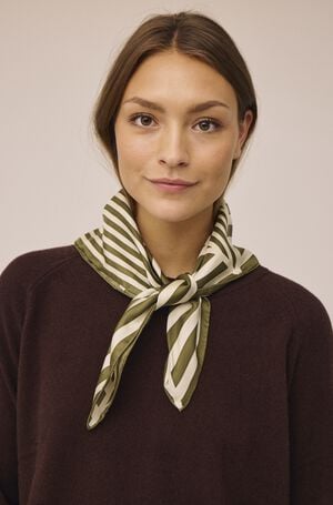 Geometric Scarf 100% Silk - 61x61cm