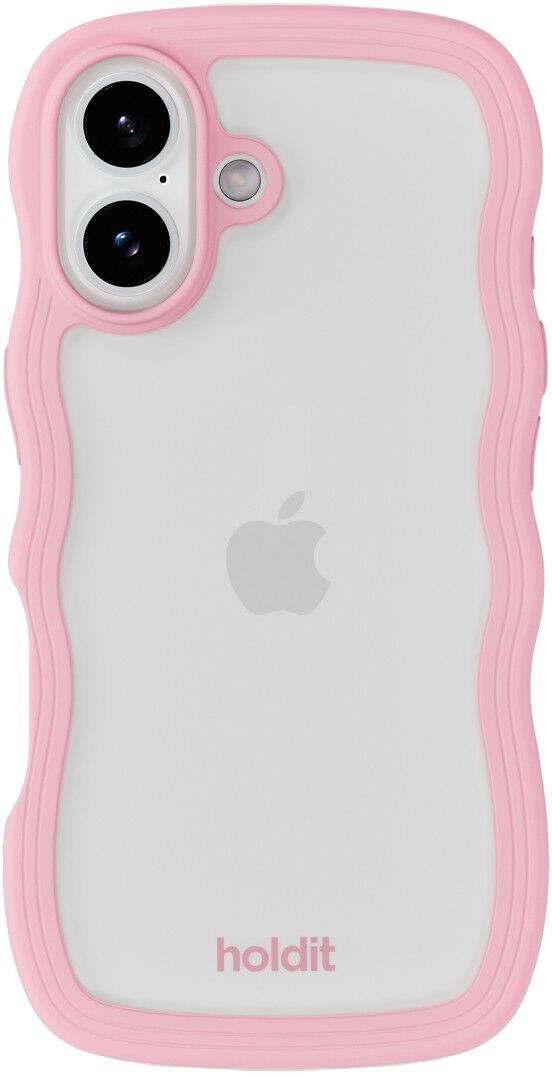 Wavy Case iPhone 17 Pink/Transparent