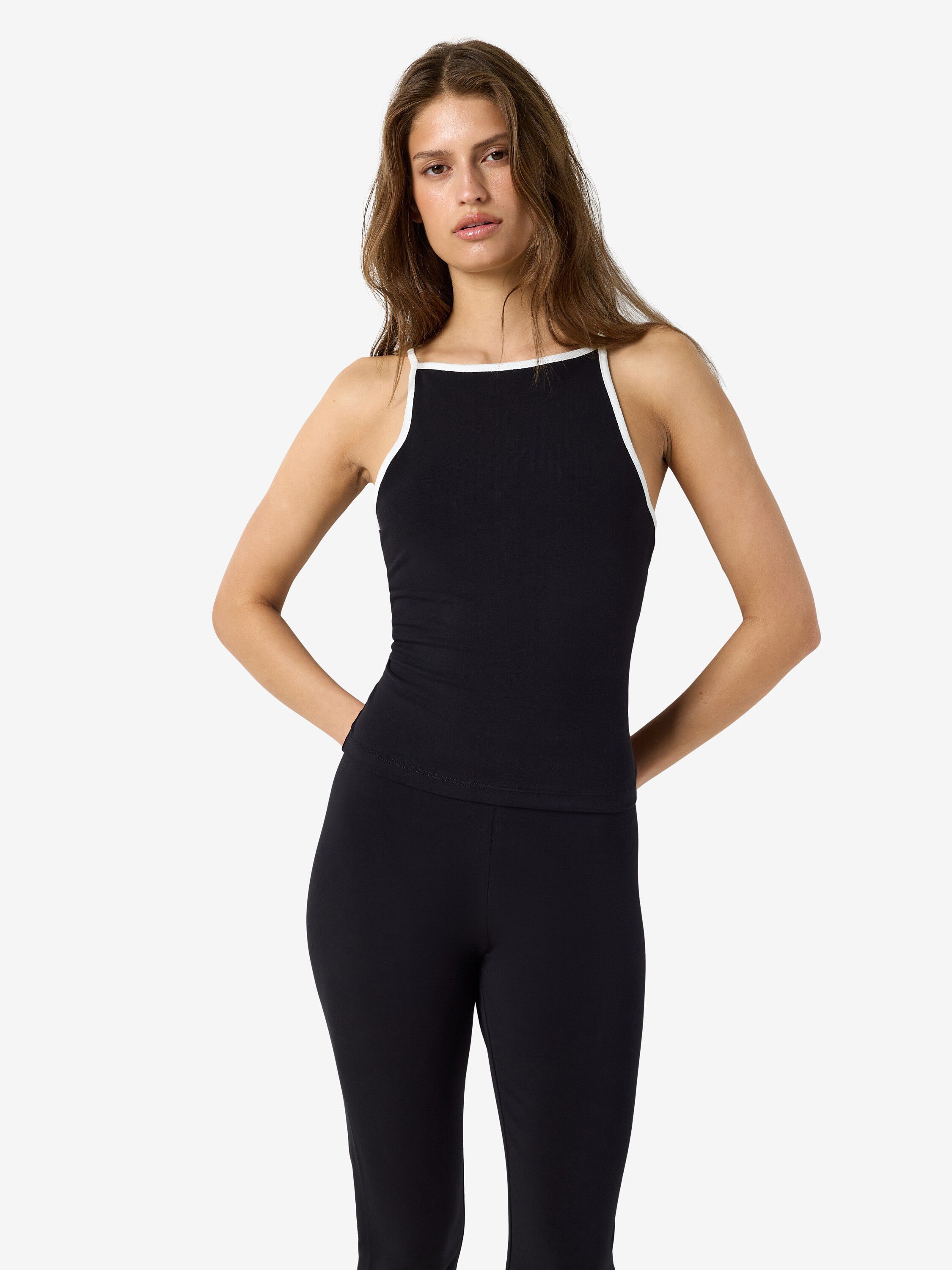 Nmella Singlet Contrast Tank Top Tnt/18