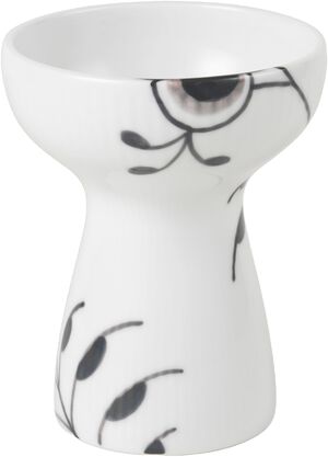 Sort Mega Riflet Åben Vase, 11 cm