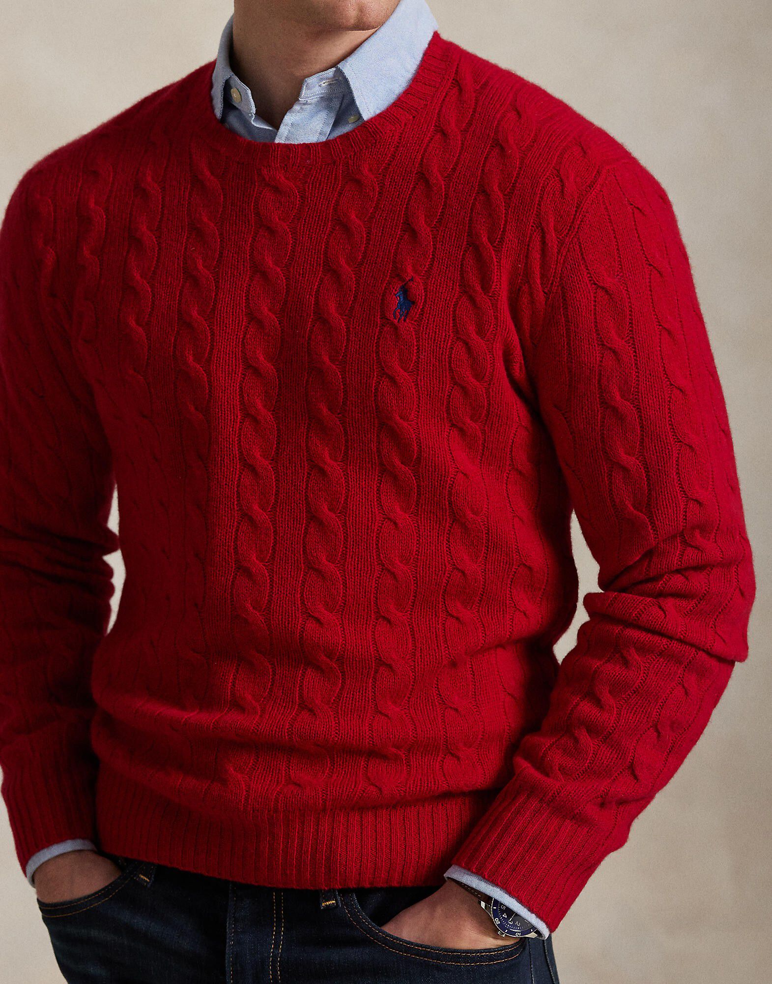 Cable-Knit Wool-Cashmere Sweater