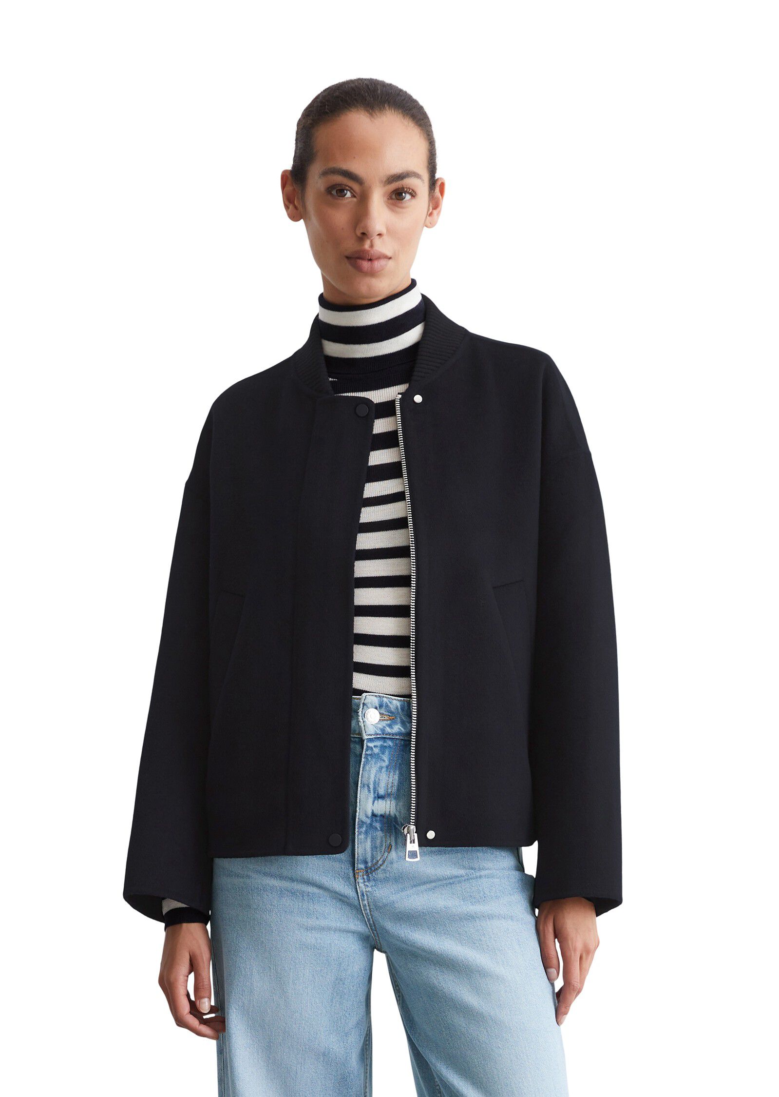 Wool blouson, real doubleface workm