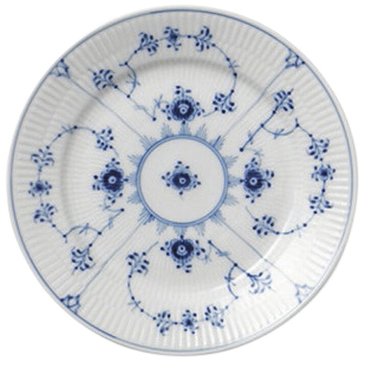 Musselmalet Riflet 19 cm. flad tallerken