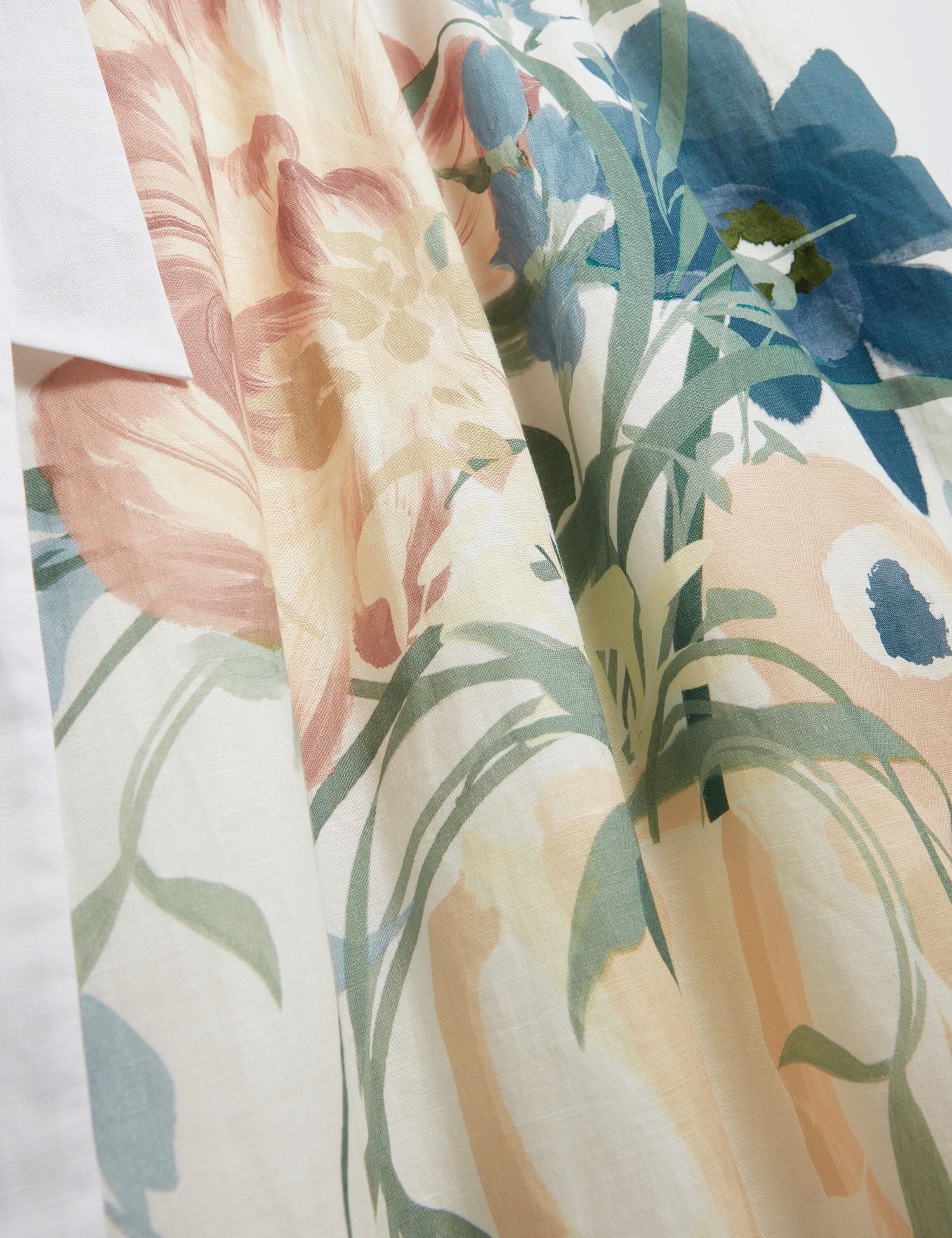 GEMHA Tie Waist Floral Midi Sundres