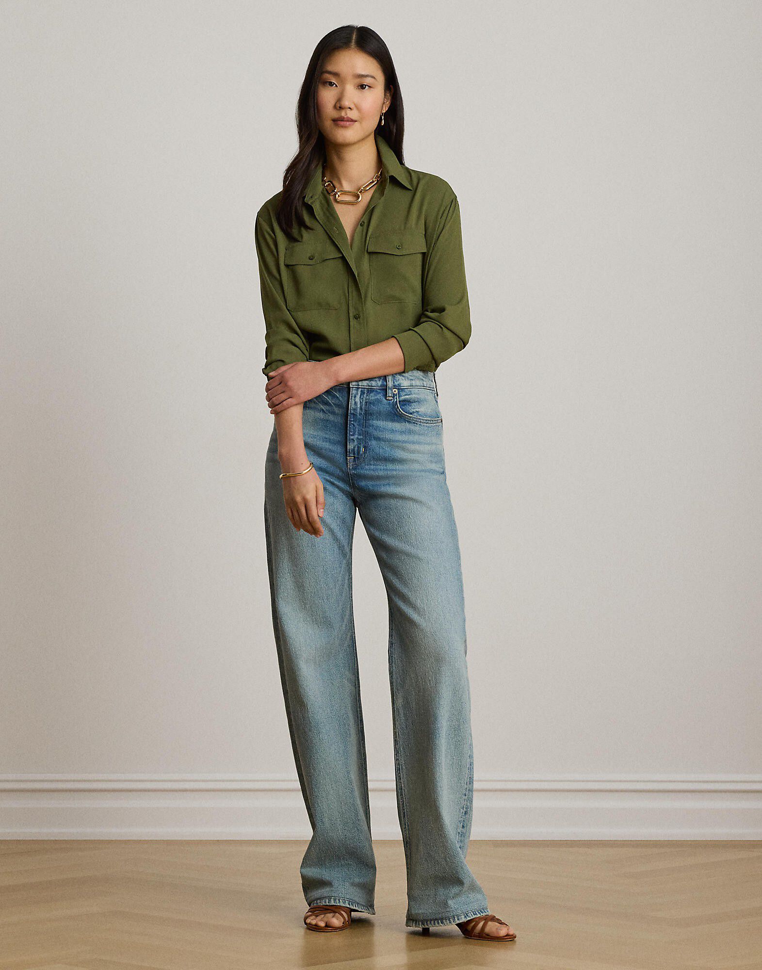 Relaxed Fit Georgette Shirt