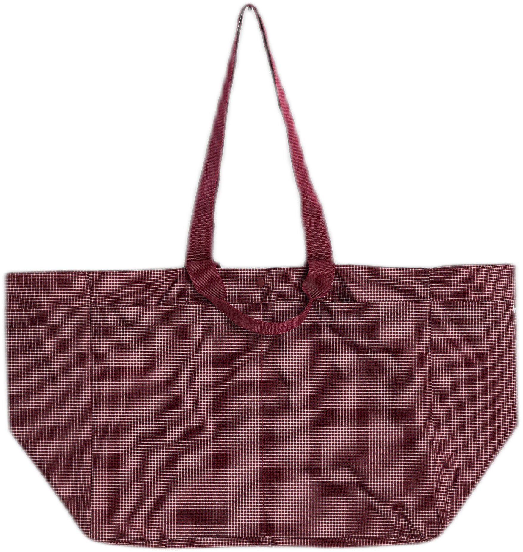 Grid Weekend Bag-Medium-Burgundy