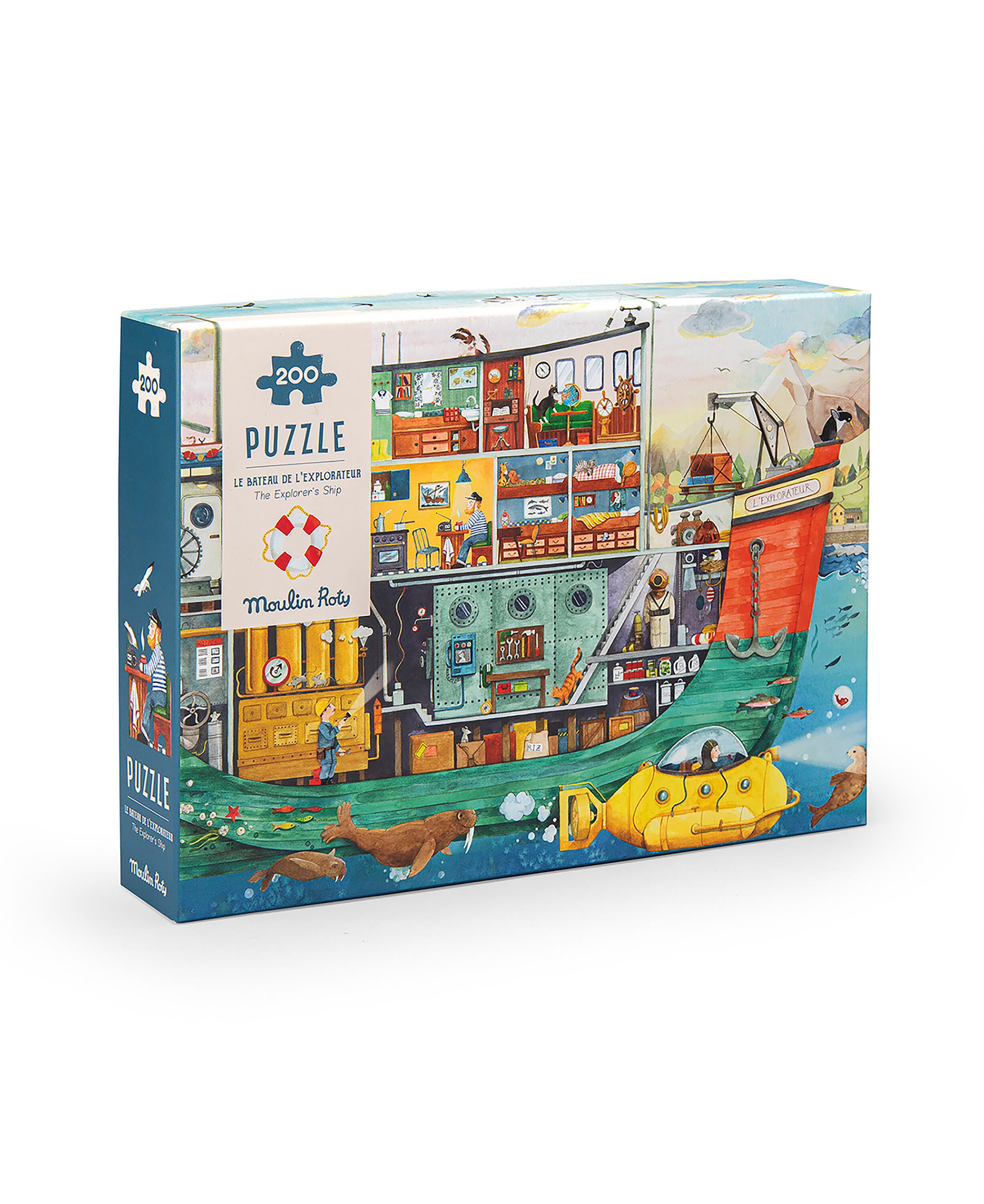 Moulin Roty - Puslespil 200 brk - Ombord p&aring; skibet - A L'abo