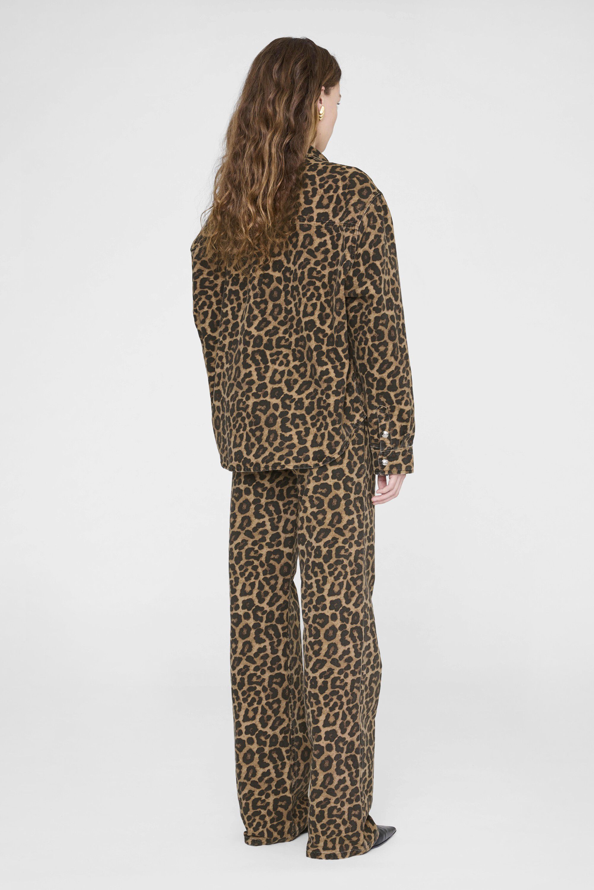 PAXTON SHIRT - BLACK AND BROWN LEOPARD
