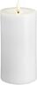 Moods & More - LED Pillar Candles, Silk, Melted, Classic white, 74x150