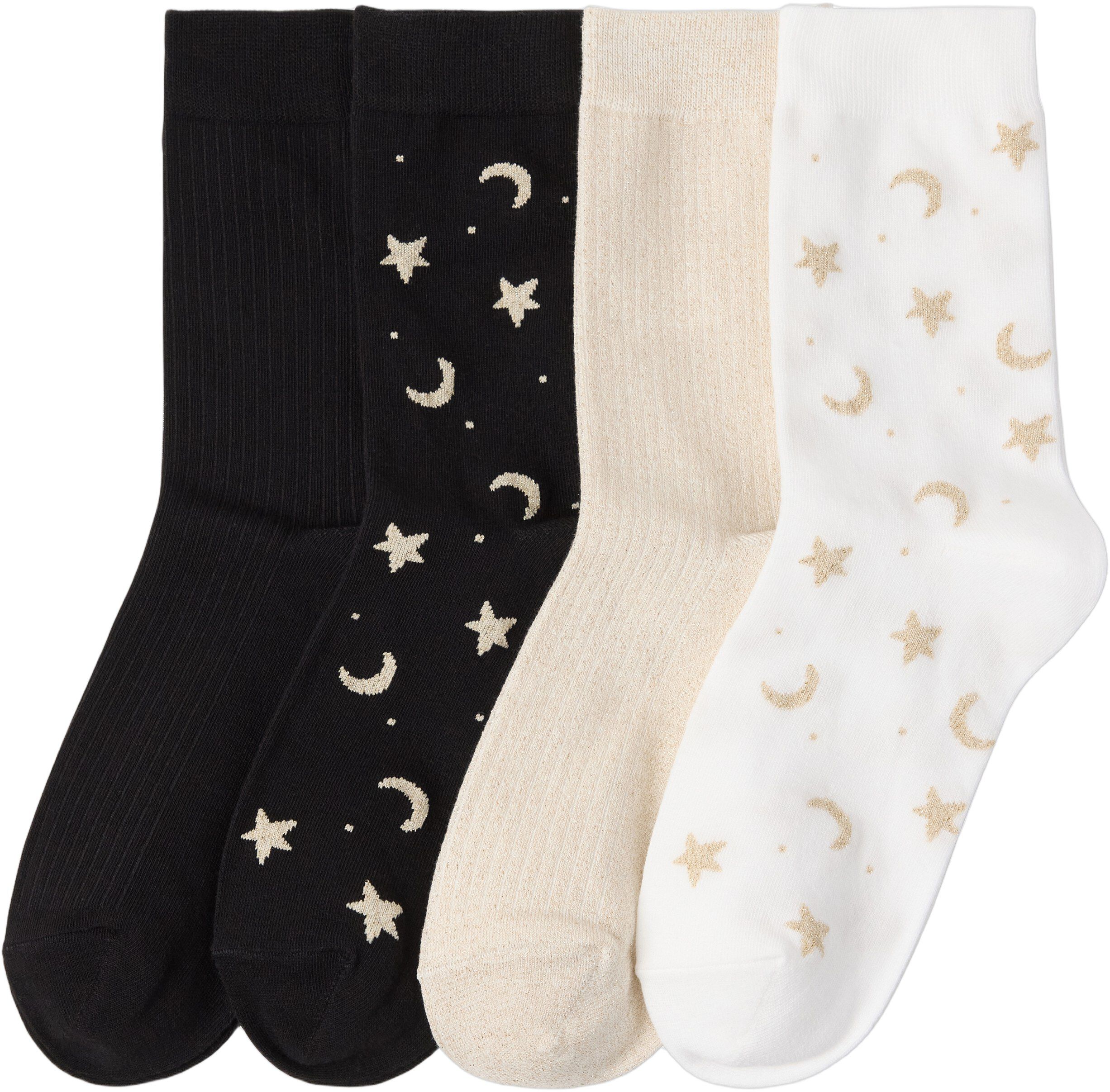 4-pack socks in a soft cotton blend