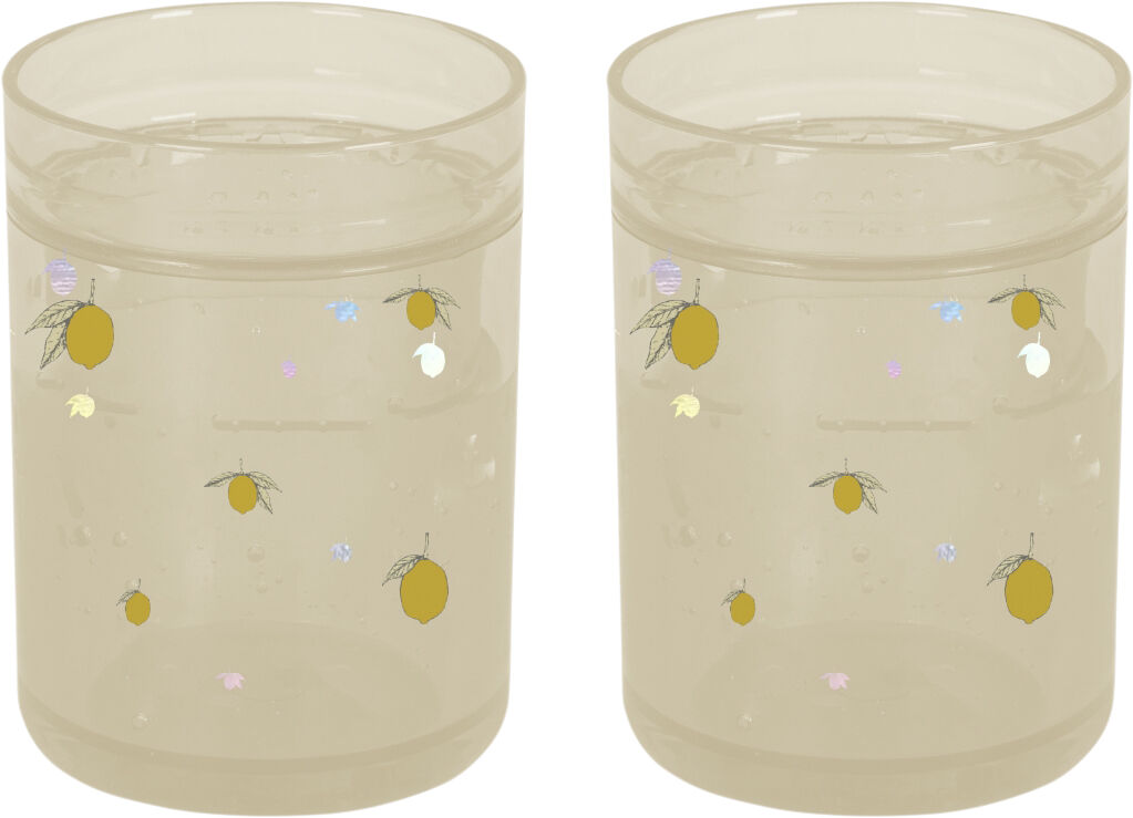 2 PACK GLITTER CUPS