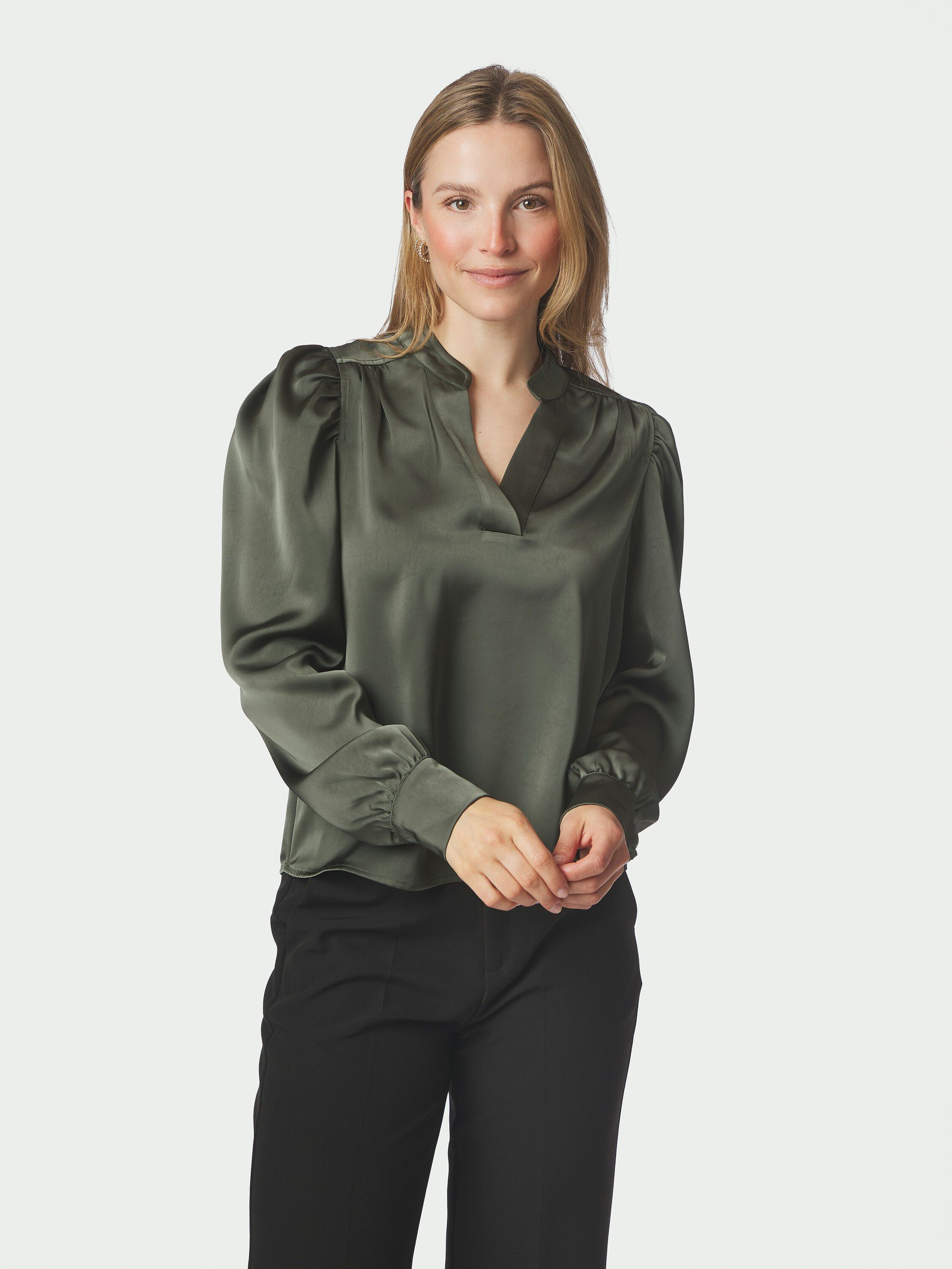 Rosslyn Heavy Sateen Bluse