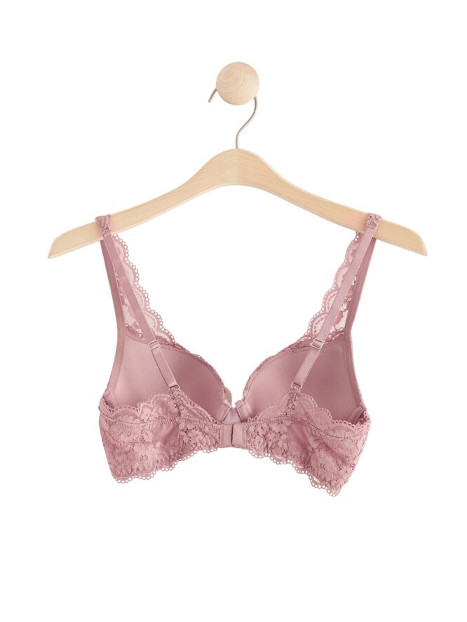 Malva push-up-bh med blonder