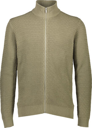 Zip through structure cardigan