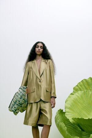 Woven gold jacket - Alona