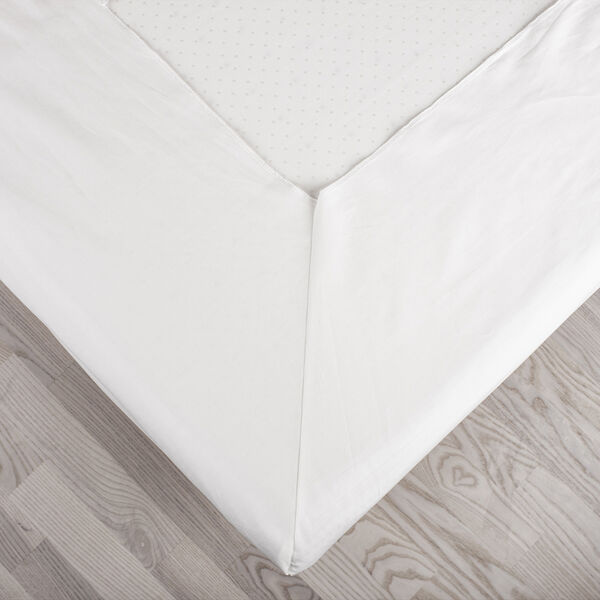 Økologisk kuvertlagen, percale - GOTS, hvid