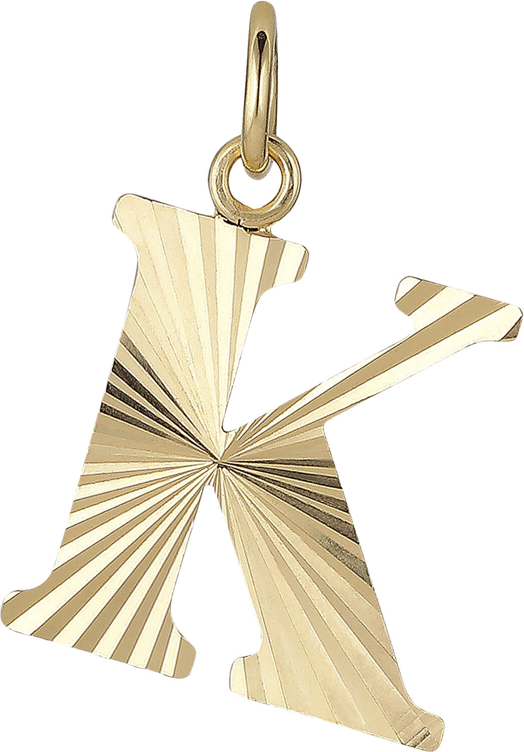 Reflection Letters, gold-plated sterling silver-K