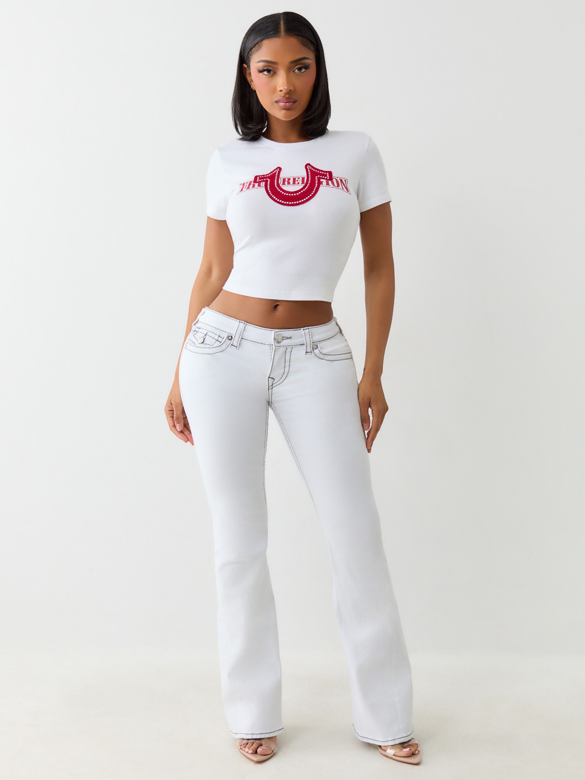 JOEY LOW RISE FLARE FLAP BIG T