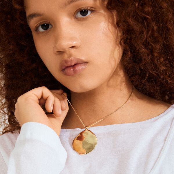 SPARKLE halskæde guldbelagt