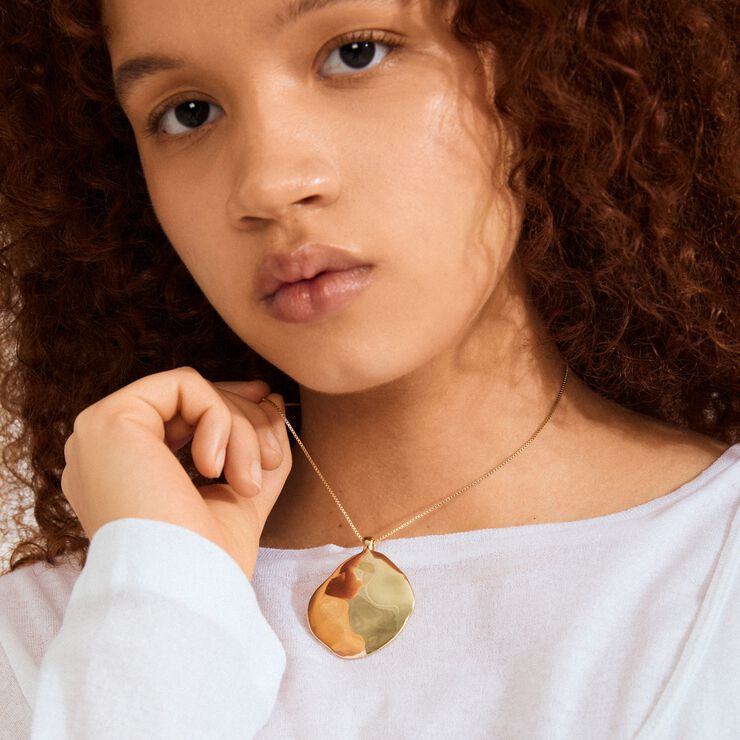 SPARKLE halskæde guldbelagt