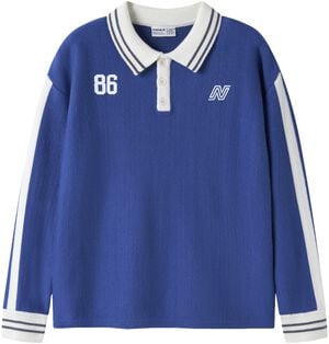 NKMNIMA LS LOOSE POLO KNIT