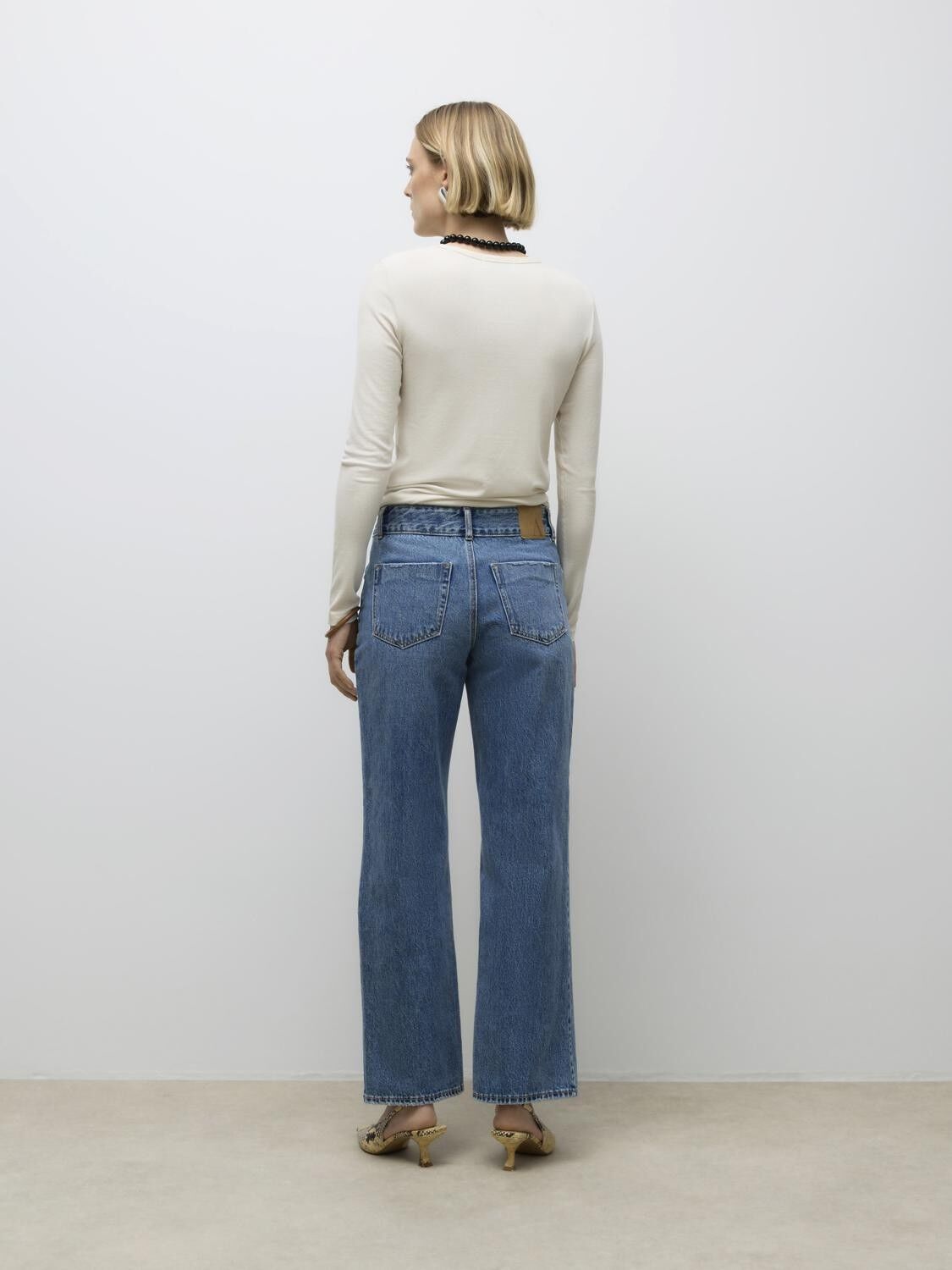 AWRENA MR WIDE DENIM JEANS LI3137 N