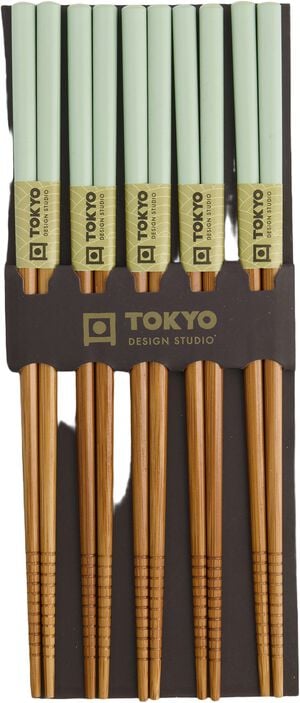 TDS Bamboo Chopstick Set/5 Mint