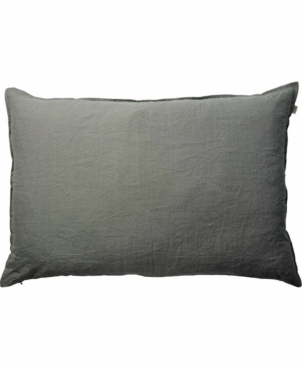 Hør vasket pude 60x90 Shadow