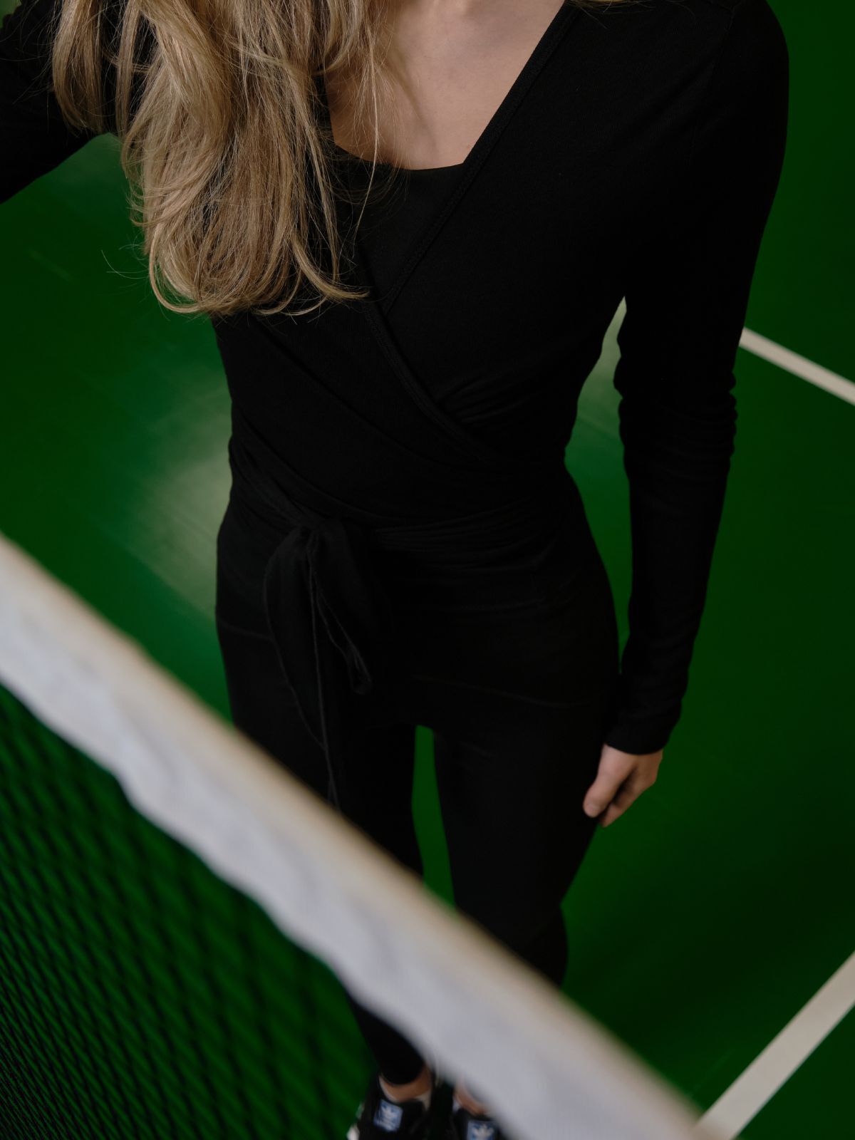 Nia Jersey Wrap Blouse