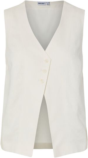 PCAWACE V-NECK LINEN VEST