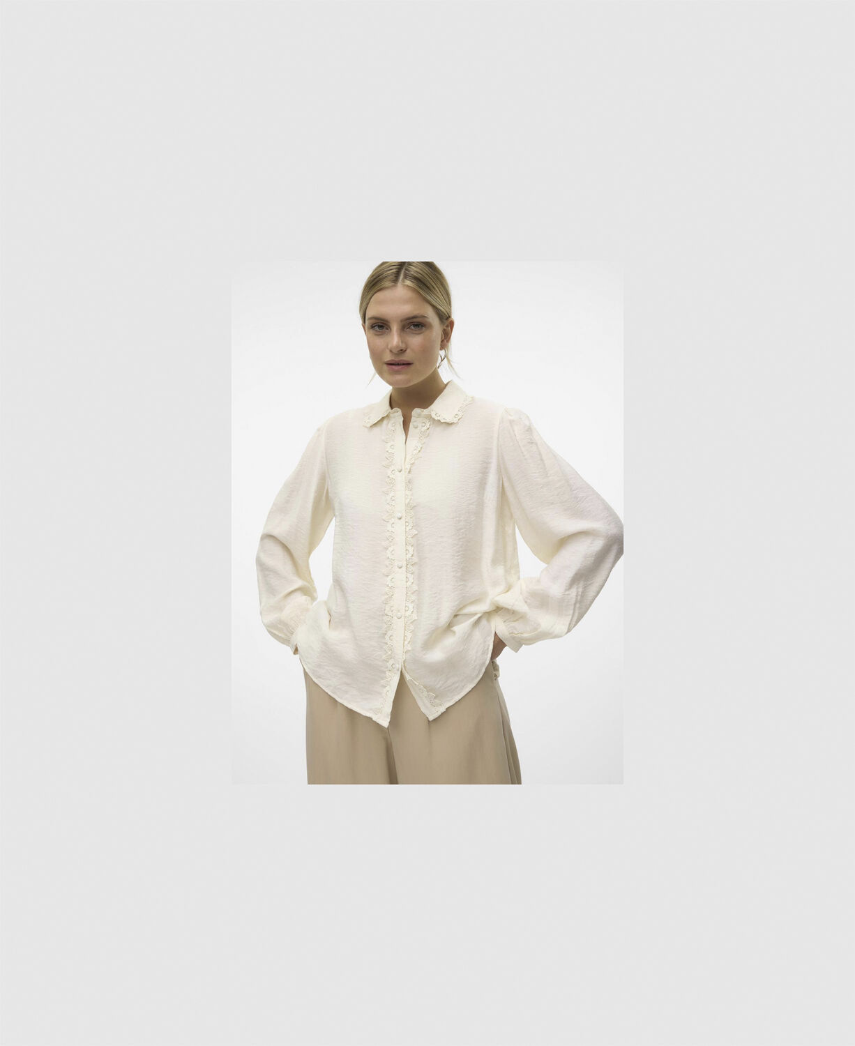 VMGINA LS SHIRT WVN GA