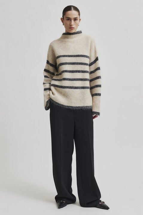 Ovalis Mohair Blend Knit T-Neck