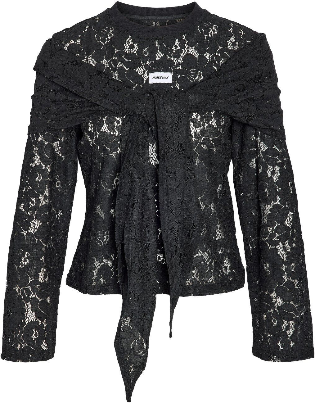 Nmvenna L/S Scarf Lace Top