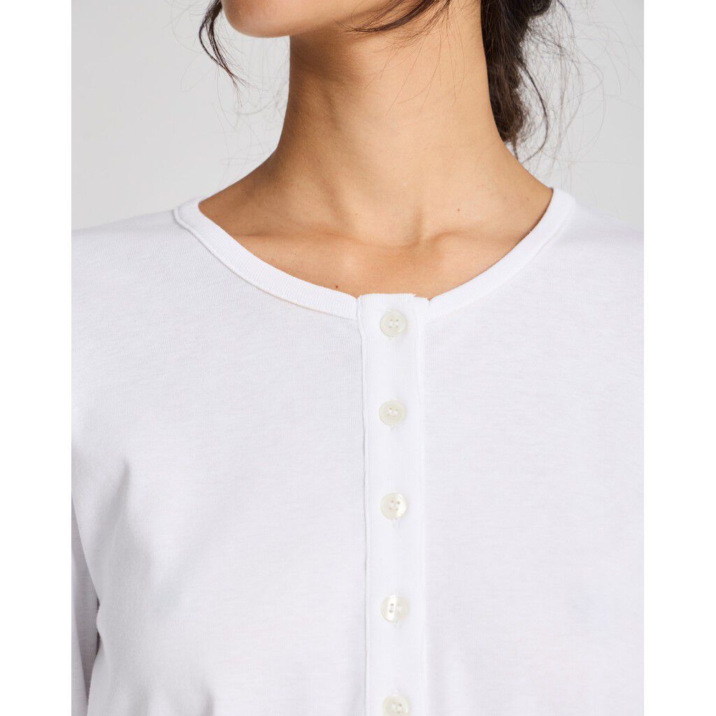 Ida Cotton Henley 1x1 Rib GOTS 243975