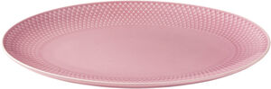 Rhombe Color Ovalt serveringsfad 28.5x21. 5 rosa