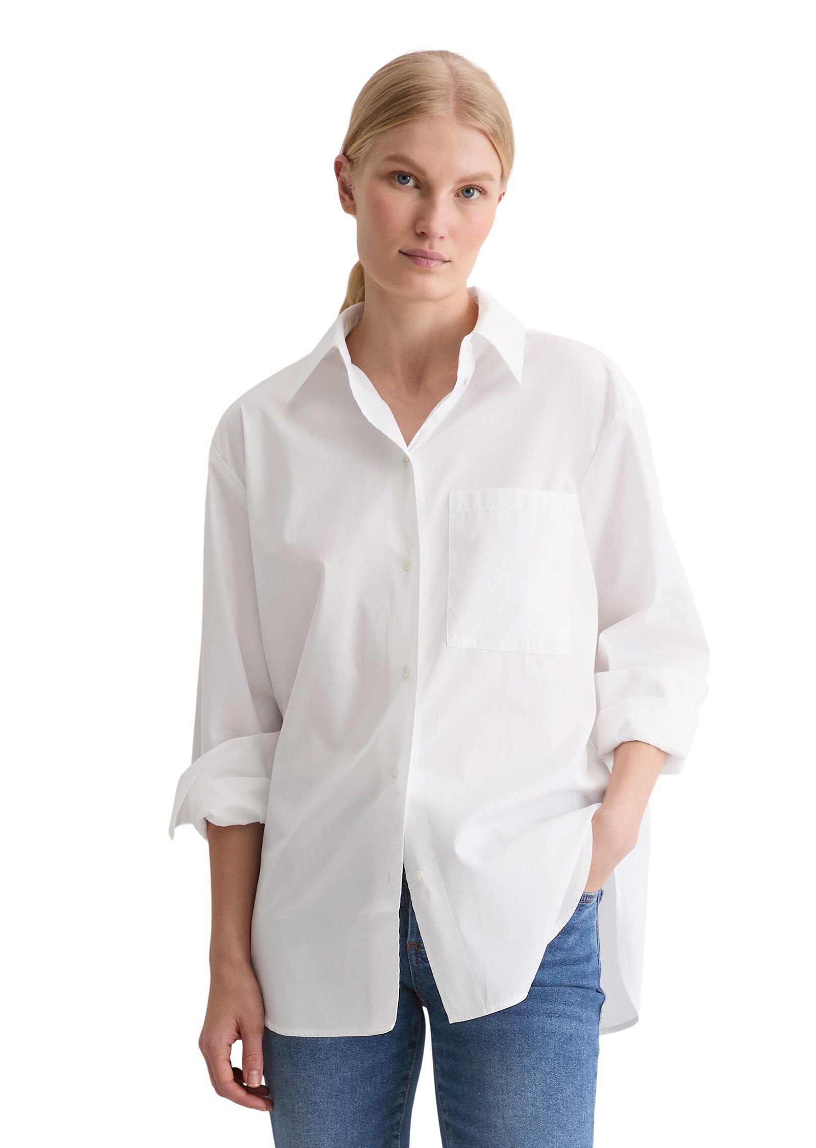 Blouse, relaxed fit, long sleeve, k