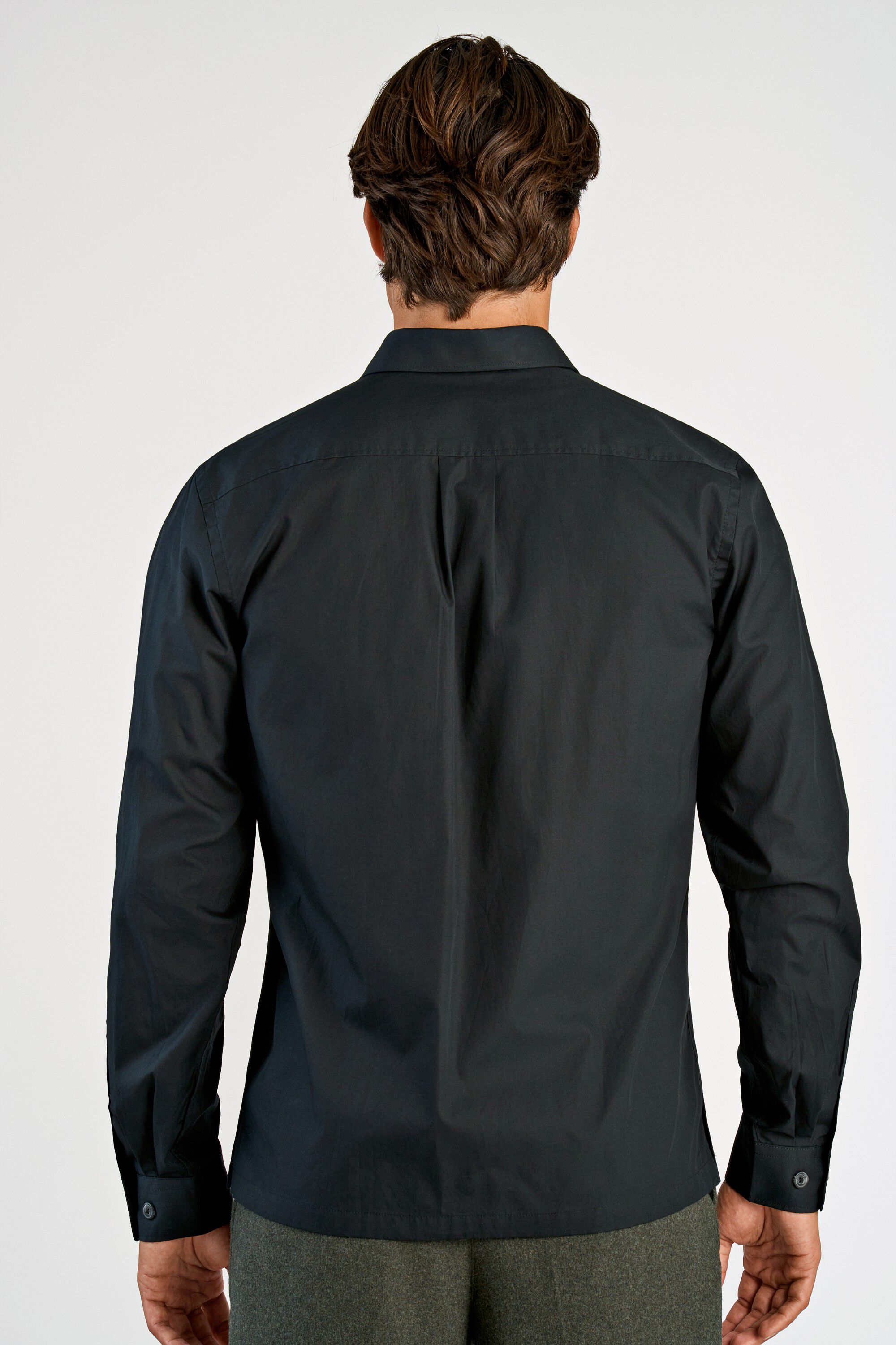 Straight hemline shirt L/S