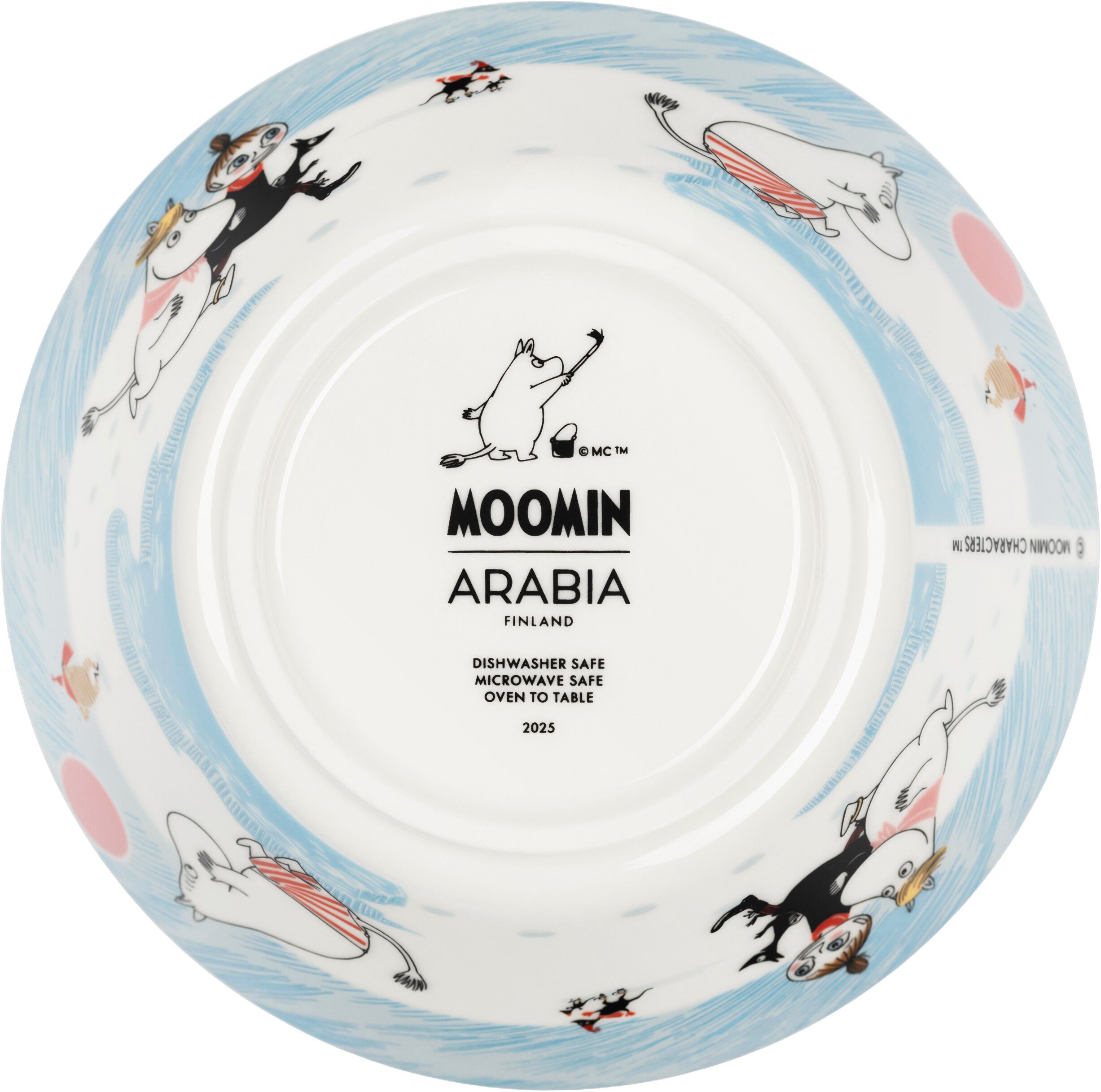 Moomin Arabia 15 cm sk&aring;l Vinterbadning
