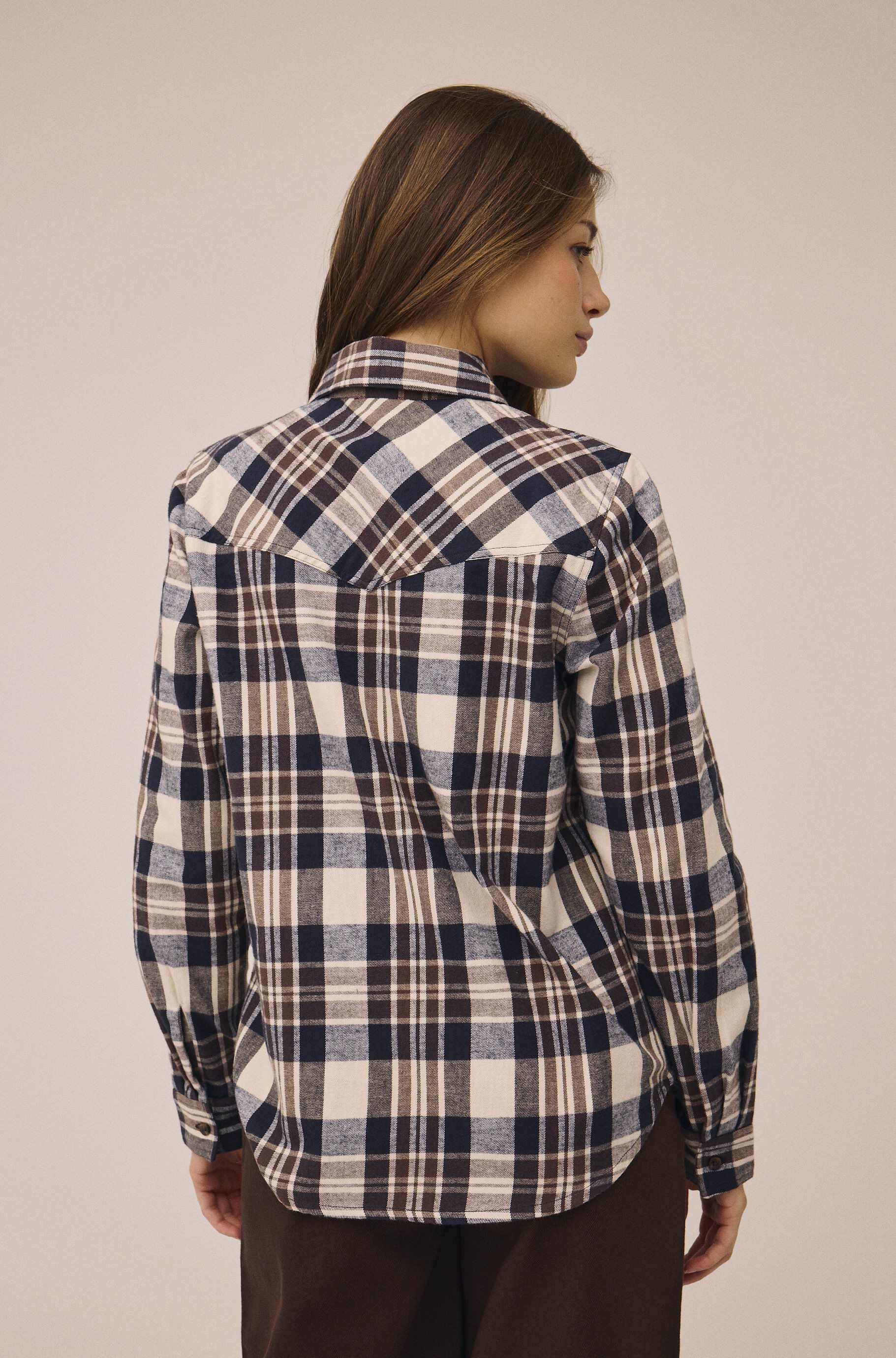 Check 1 Flannel skjorte GOTS